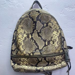 Michael Kors Snake Embossed Backpack